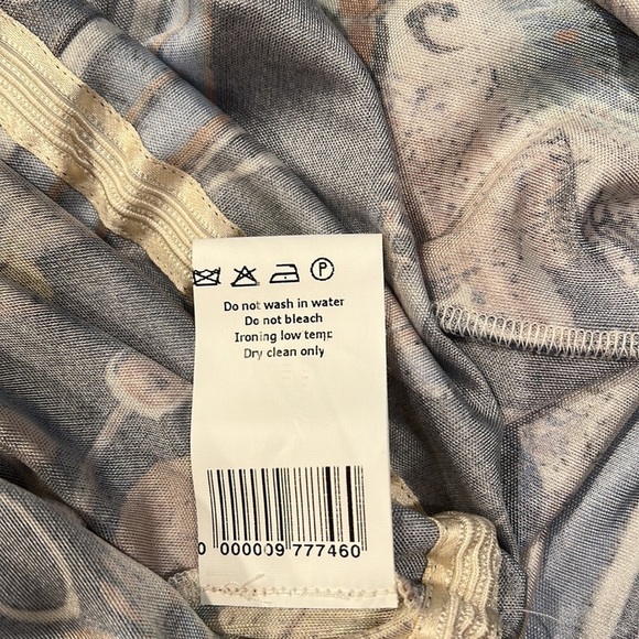 Rochas Silk Midi Short Sleeve Dress Sz-44/8 - Picture 14 of 14